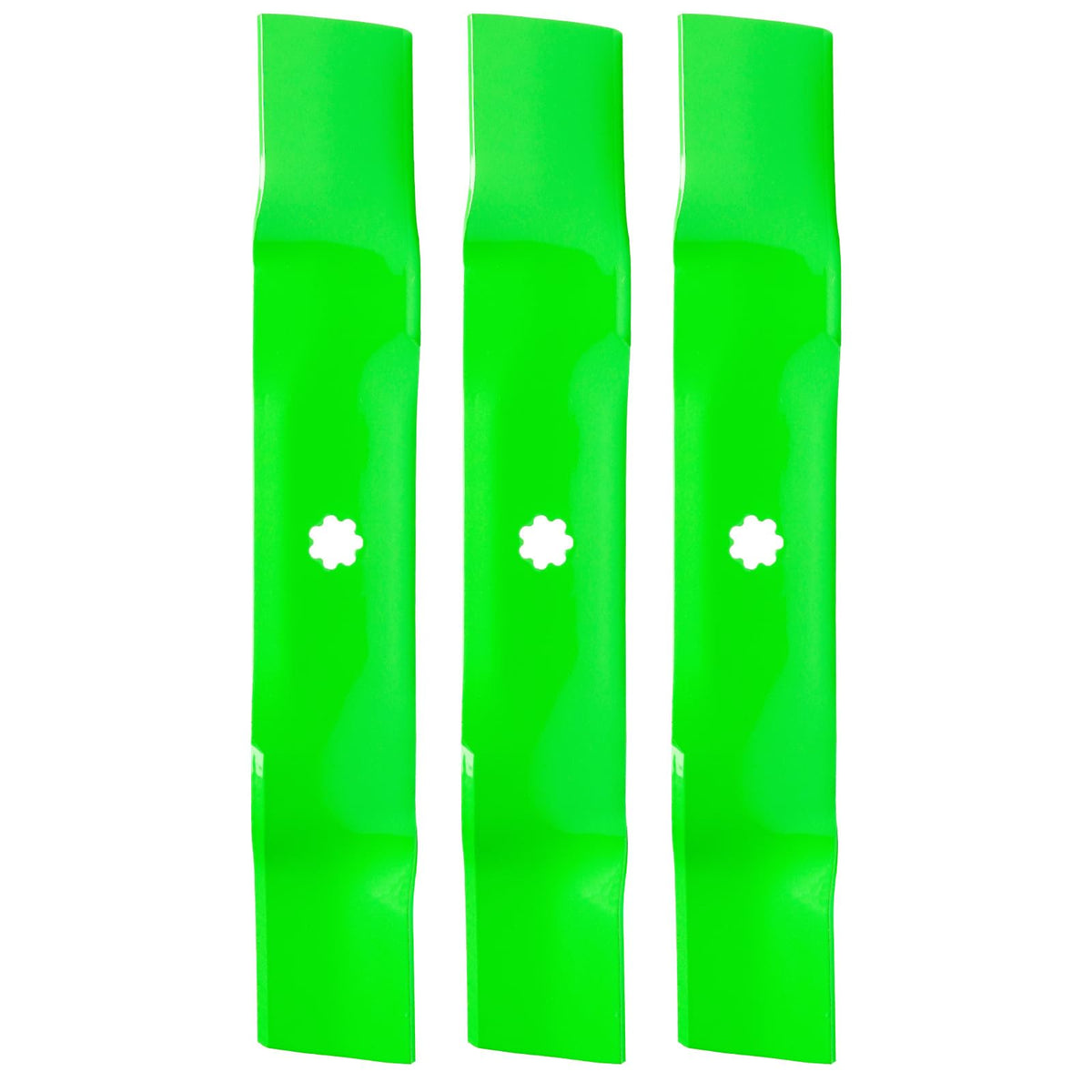 TENGMUJX 48-inch deck blade for John Deere compatibility improves cutting efficiency.