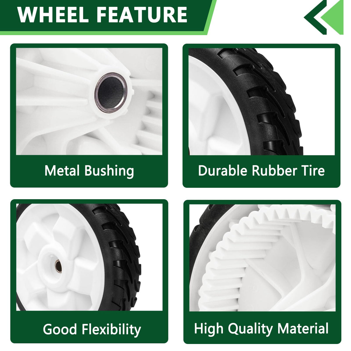 TENGMUJX 8-inch diameter wheel offers reliable grip for even cuts.
