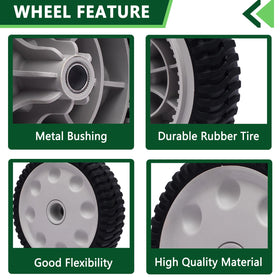 TENGMUJX 8-inch front drive wheel for TB210 boosts traction and ease of use.