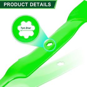 Center hole features a 7-point star on the TENGMUJX blade for secure mounting.