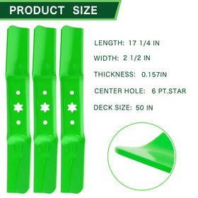 tengmujx cub cadet compatible blades shown for easy OEM replacement.