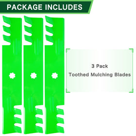 TENGMUJX 48-inch deck blade crafted from durable materials for long life.