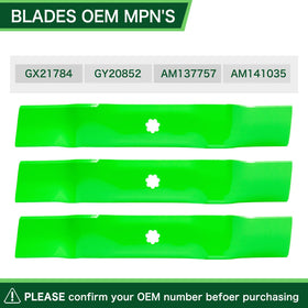 Side profile of the TENGMUJX blade shows precise lift for better grass discharge.