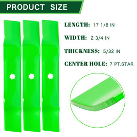Close-up of TENGMUJX high lift blade reveals sturdy edge and durable finish.