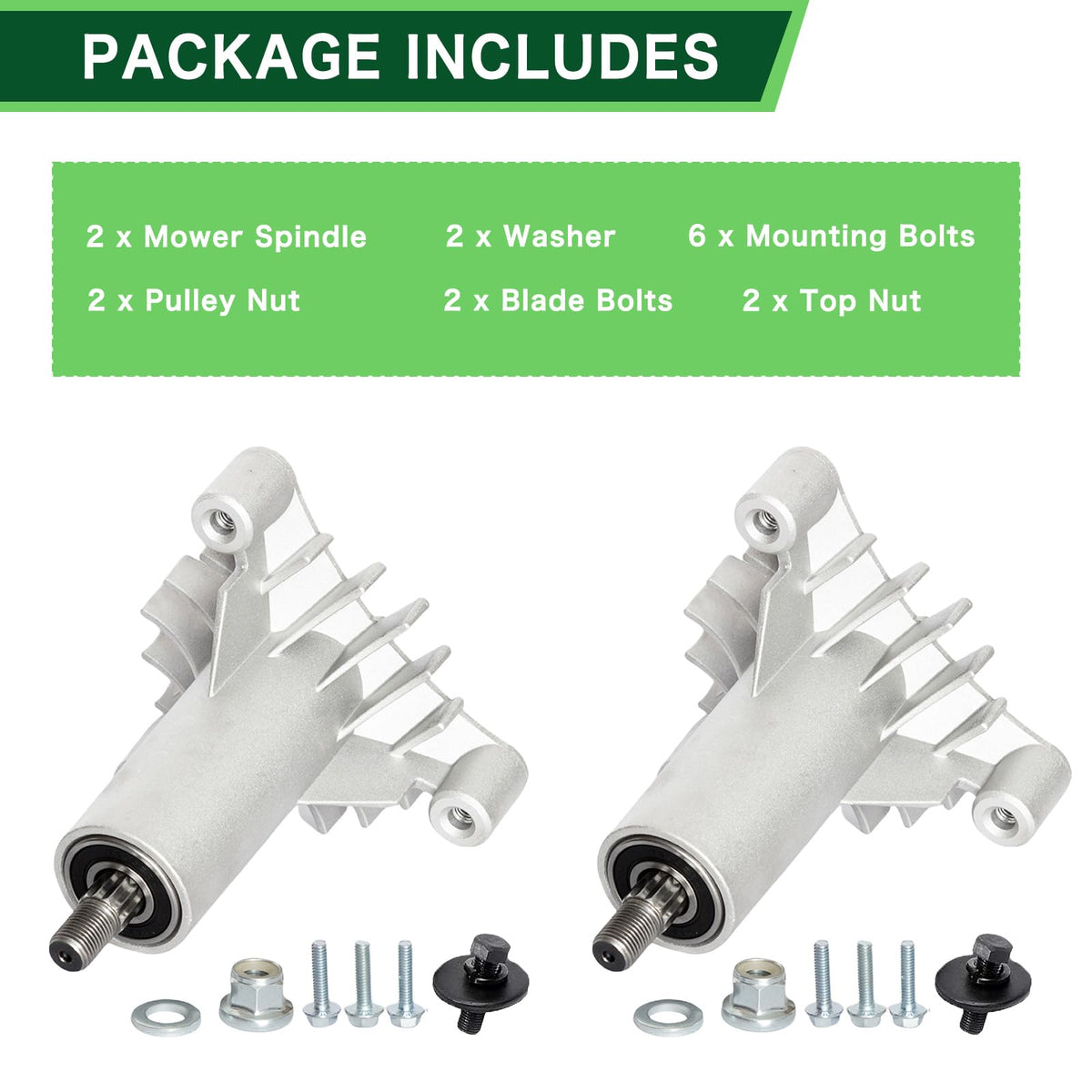 TENGMUJX spindle assembly compatible models indicates broad mower compatibility