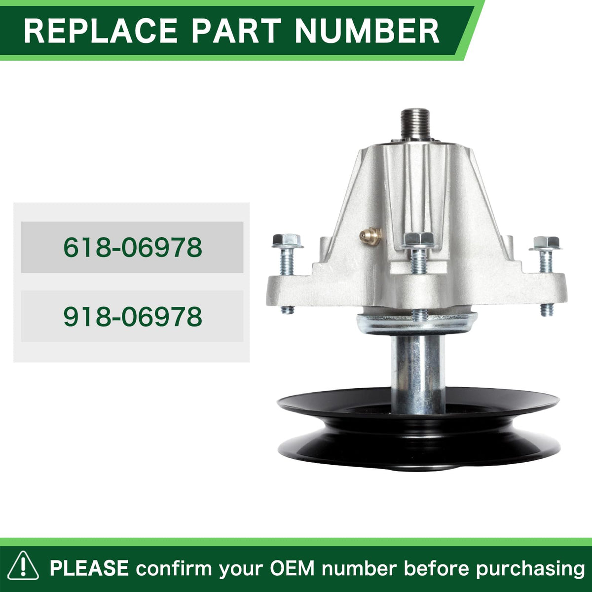 TENGMUJX spindle assembly for Cub Cadet RZT-L54 supports smooth blade function