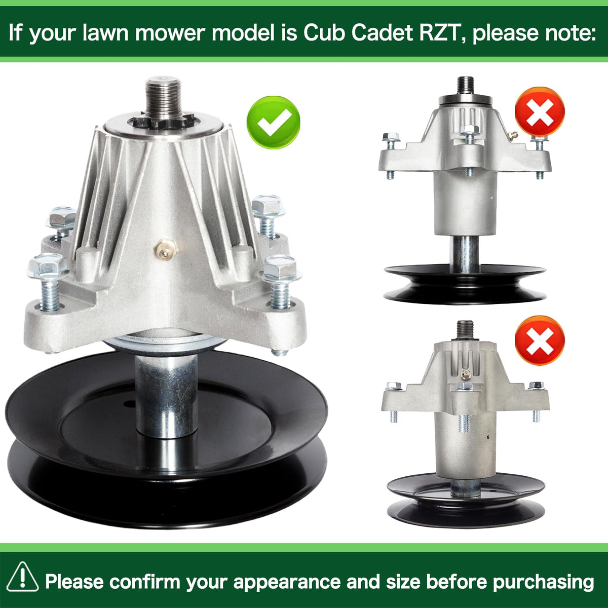 TENGMUJX spindle assembly for XT1-GT54 supports stable, even cuts