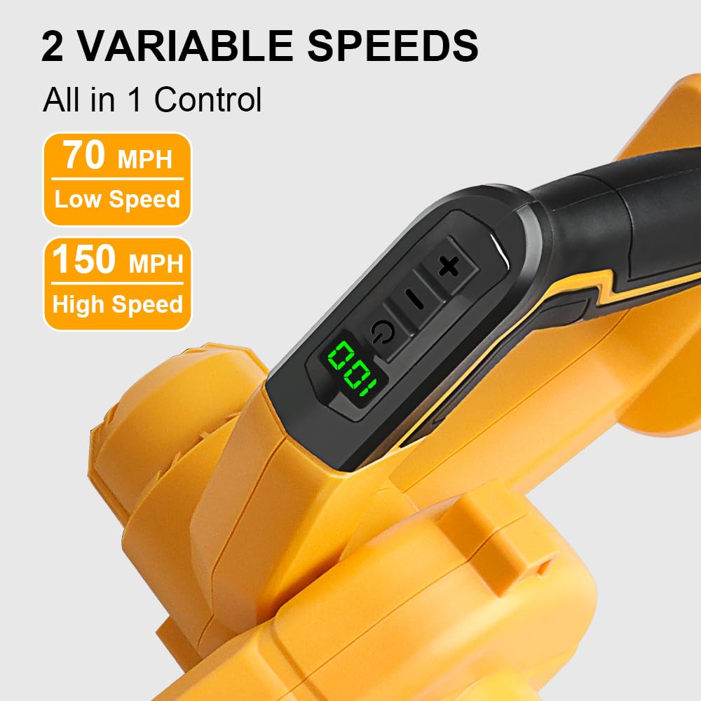 TENMOER cordless leaf blower compatible with DeWALT 20V batteries