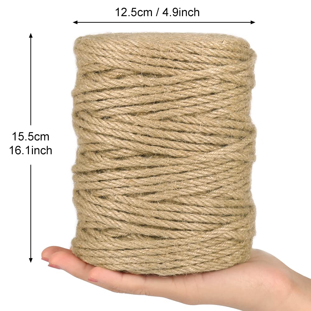 Tenn Well 5mm jute rope decorating wine bottles and centerpieces.