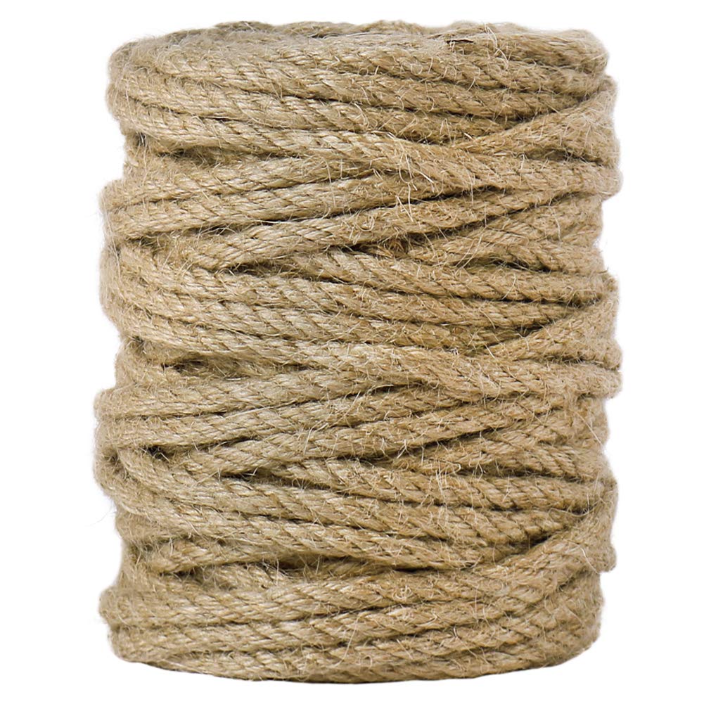 Tenn Well 5mm jute rope spool closeup showing sturdy twist for crafts