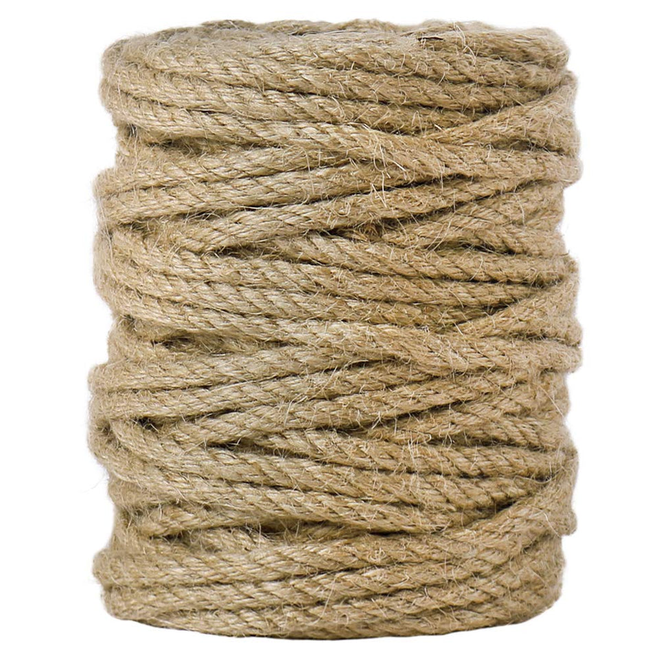 Tenn Well 5mm jute rope spool closeup showing sturdy twist for crafts