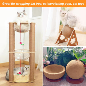 Tenn Well jute rope used to build a cat scratching post.