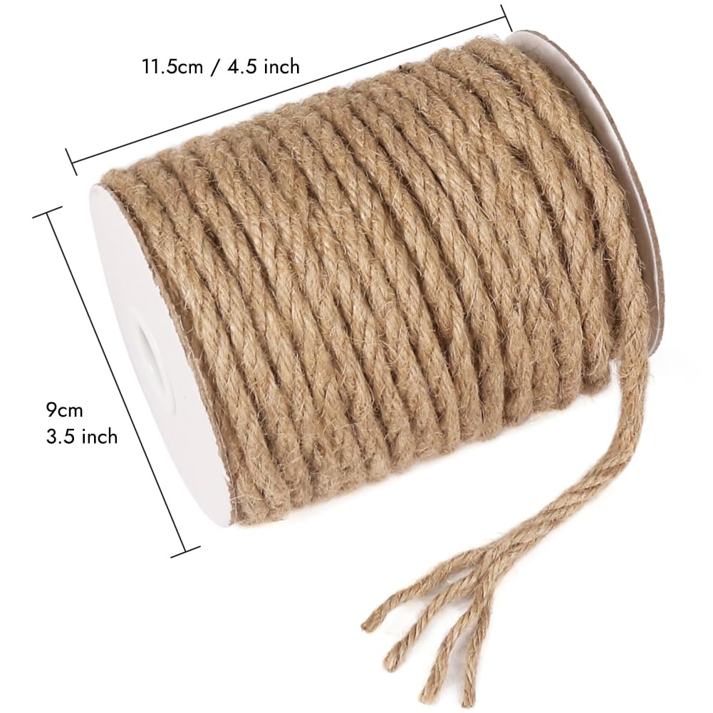 Tenn Well 6mm jute rope in garden setup for tying plants and veggies.