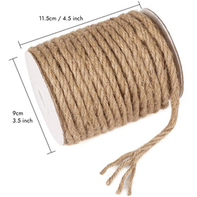 Tenn Well 6mm jute rope in garden setup for tying plants and veggies.