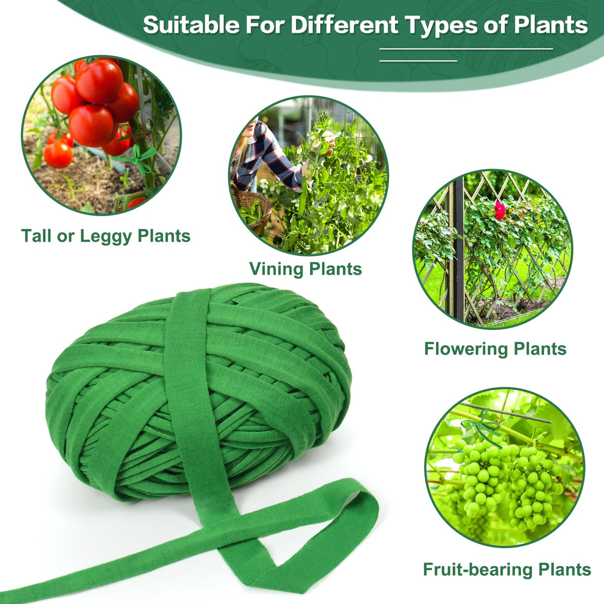 Tenn Well durable garden twine helps organize trellises and stakes.