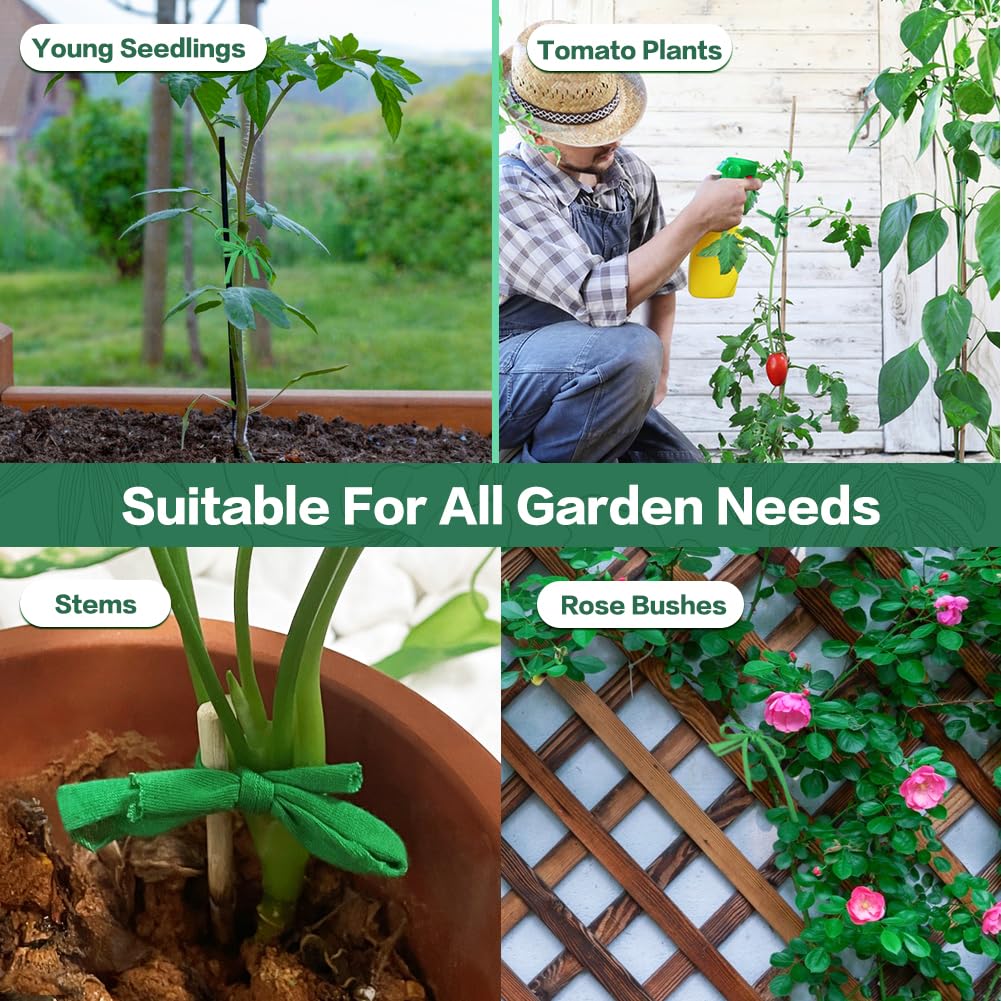 Tenn Well soft polyester ties prevent damage to growing stems.