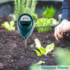 Tennedriv Green battery-free moisture meter demonstrates no battery requirement in action.