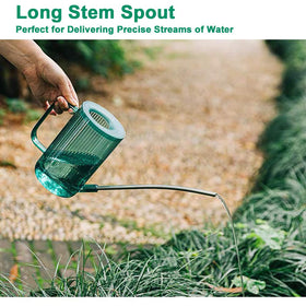 Side view of Tennedriv Green can showing translucent body for water level check