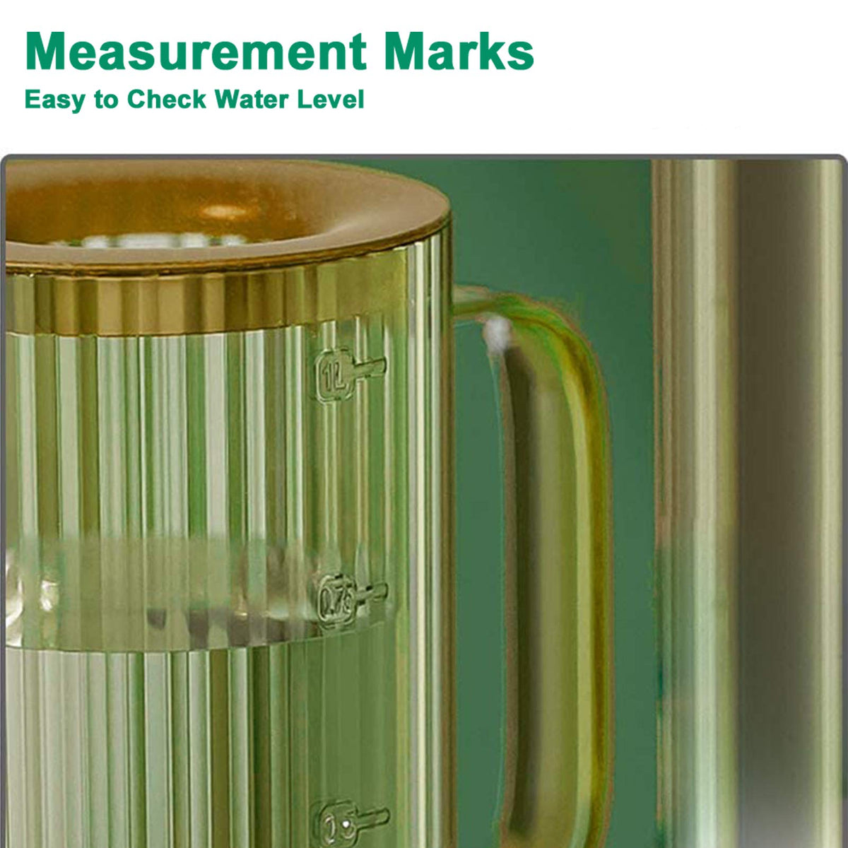 Tennedriv Green measurement markings help avoid guessing during refills