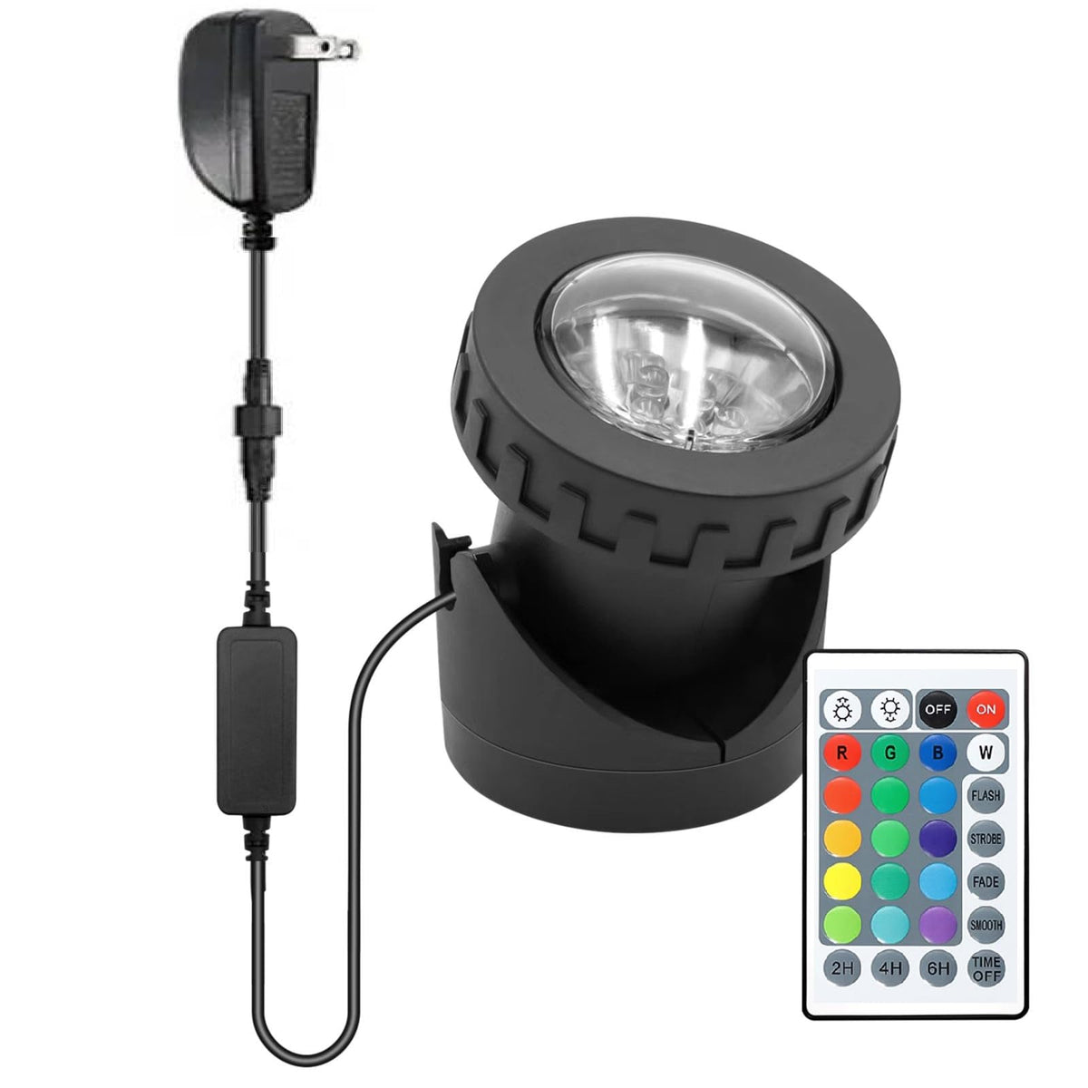TENSUL colored pond lights provide underwater glow for pond ambiance and reflections