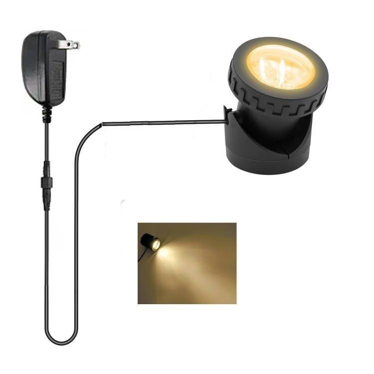 TENSUL warm white pond light illuminating underwater ponds and features