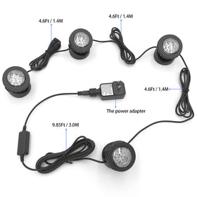 TENSUL weighted submersible light stays submerged for stable illumination.