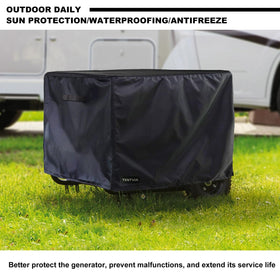 TENTVIA cover shown for versatile indoor and outdoor storage.