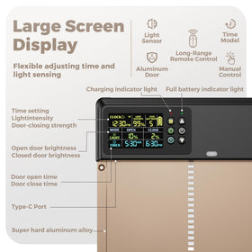 Tephrotrak color LCD display makes setup quick and clear.