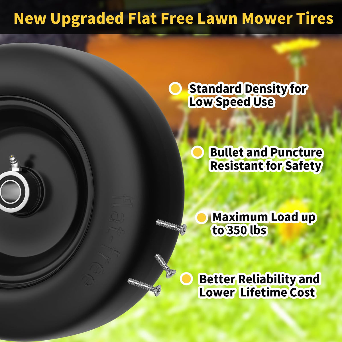 TEPU flat-free tires reduce downtime and maintenance concerns.