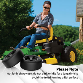 TEPU solid polyurethane tread delivers a smooth ride on uneven ground.