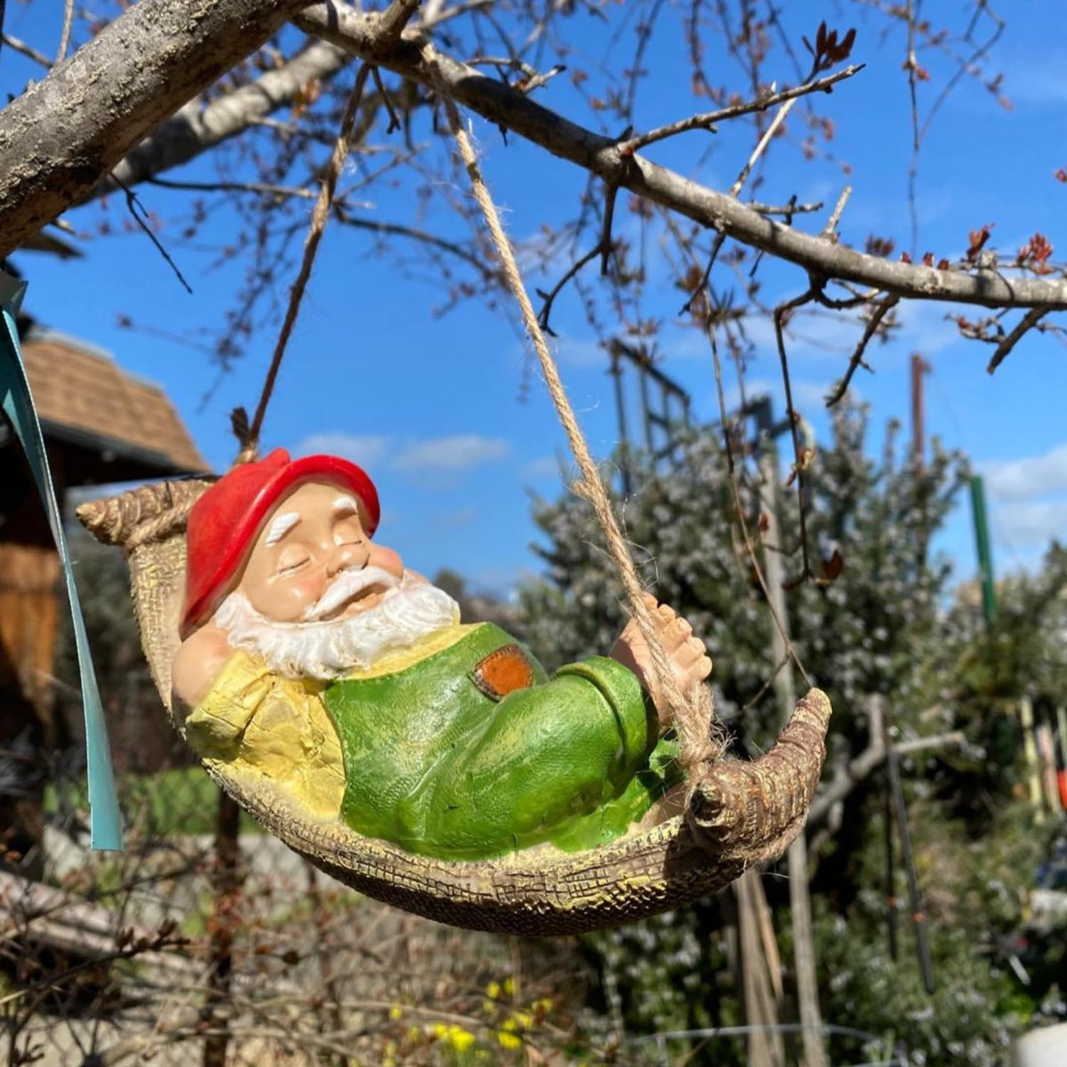 Teresa's Collections gnome close-up with hand-painted details