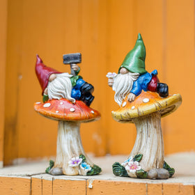 TERESA'S COLLECTIONS indoor decor gnomes suit shelves or tabletops.