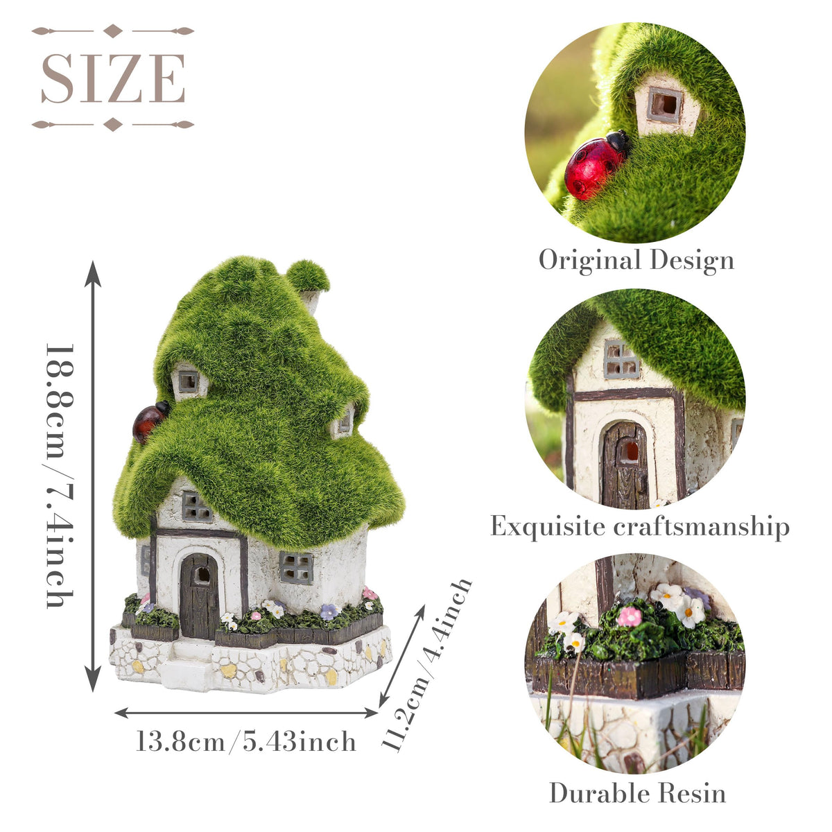 Teresa's Collections outdoor garden decor adds magical ambiance among plants.