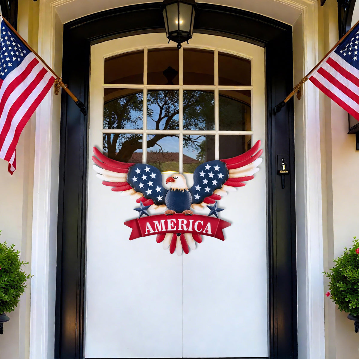 TERESA'S COLLECTIONS outdoor independence day sign anchors pathways and entrances