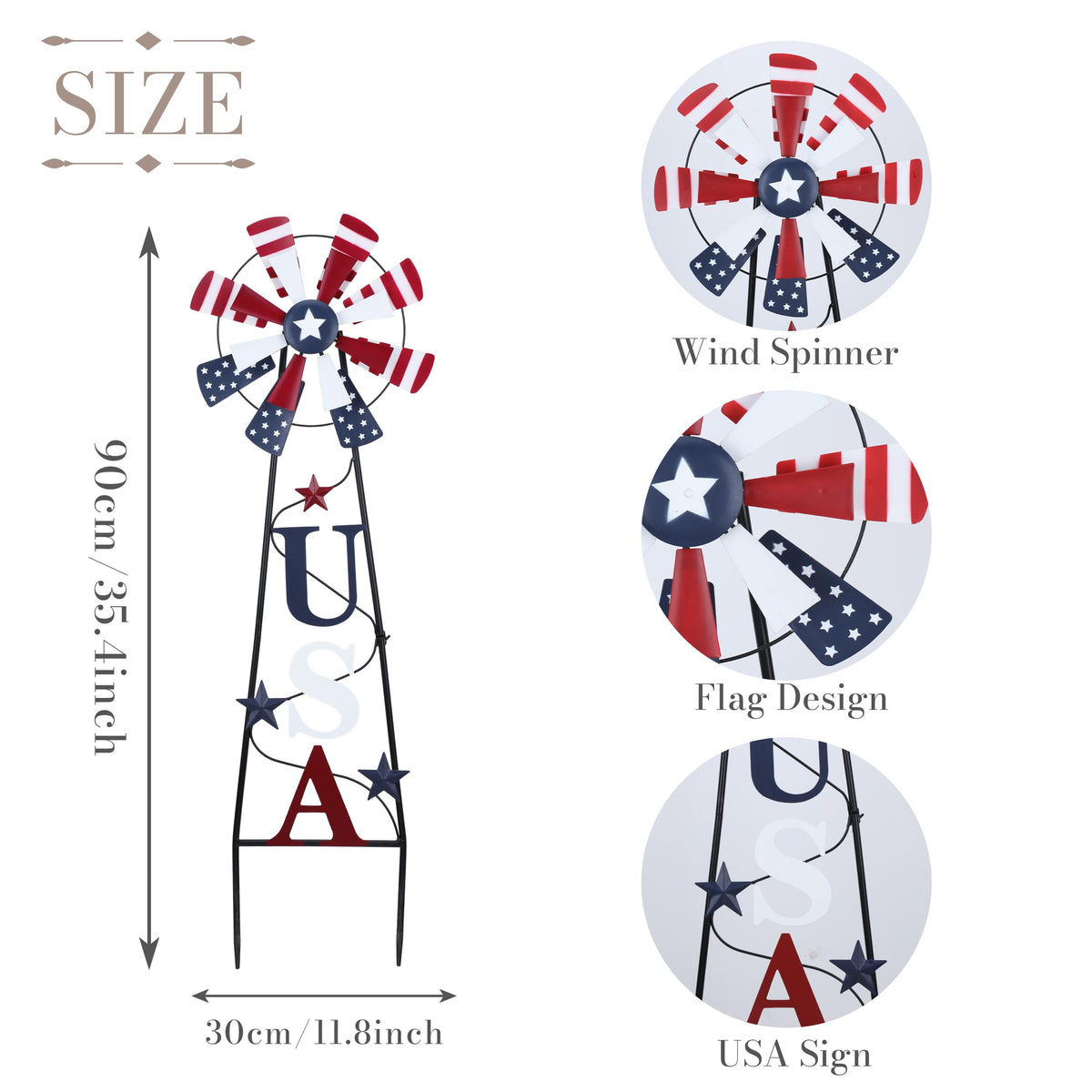 TERESA'S COLLECTIONS patriotic yard decor ideal for lawns and pathways