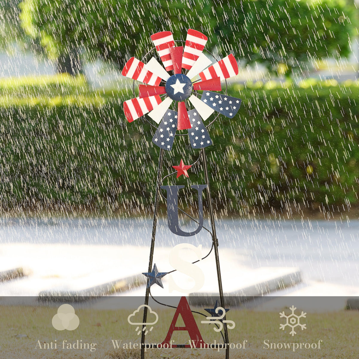 TERESA'S COLLECTIONS weatherproof metal construction ensures year-round display