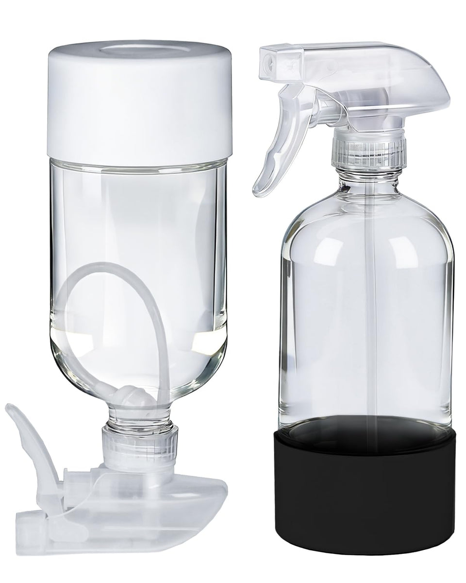 TERESRY 360° spray bottle with silicone sleeve for versatile cleaning.