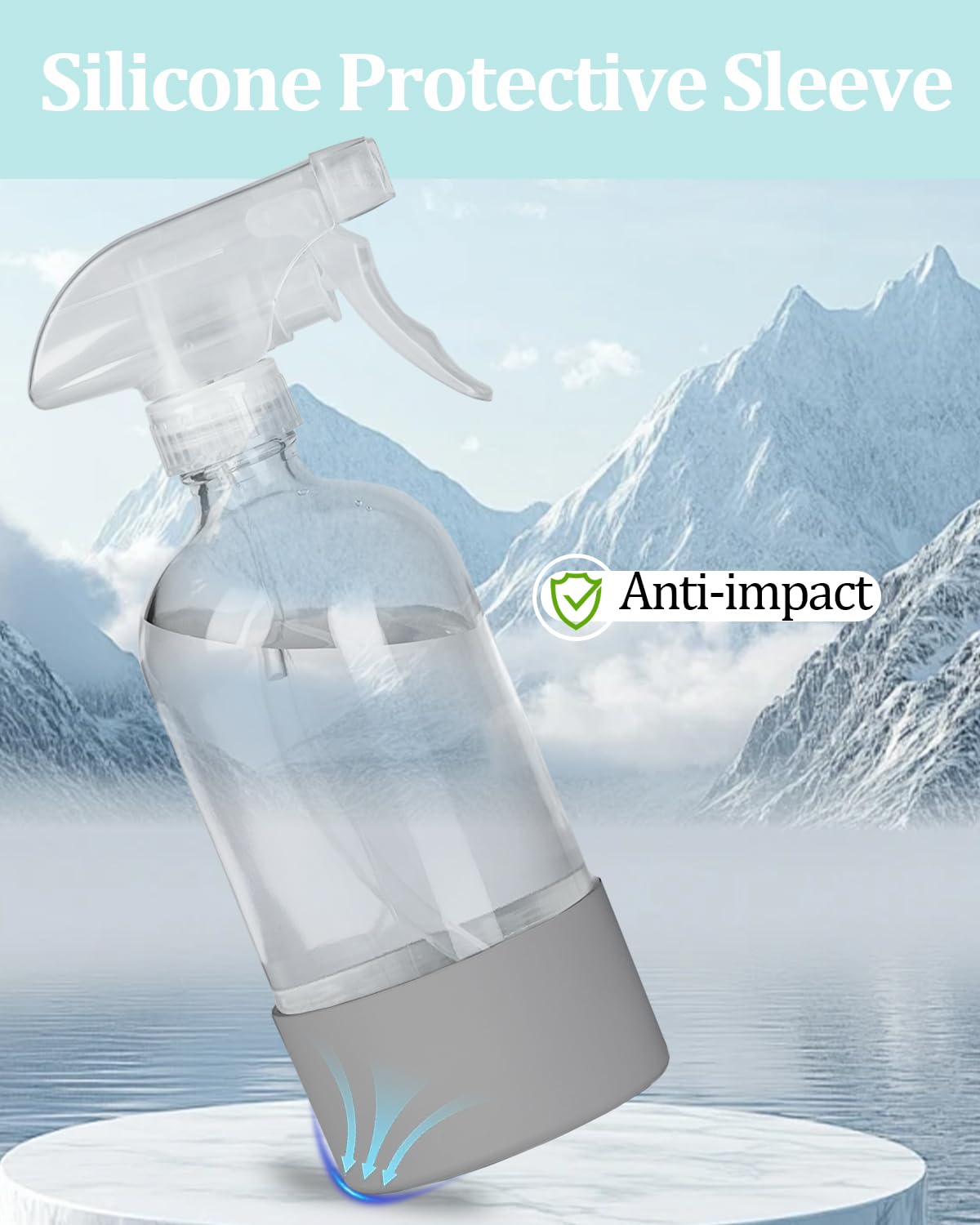 TERESRY adjustable nozzle can mist or stream as needed.