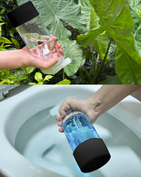 TERESRY black bottle with silicone sleeve offers everyday durability