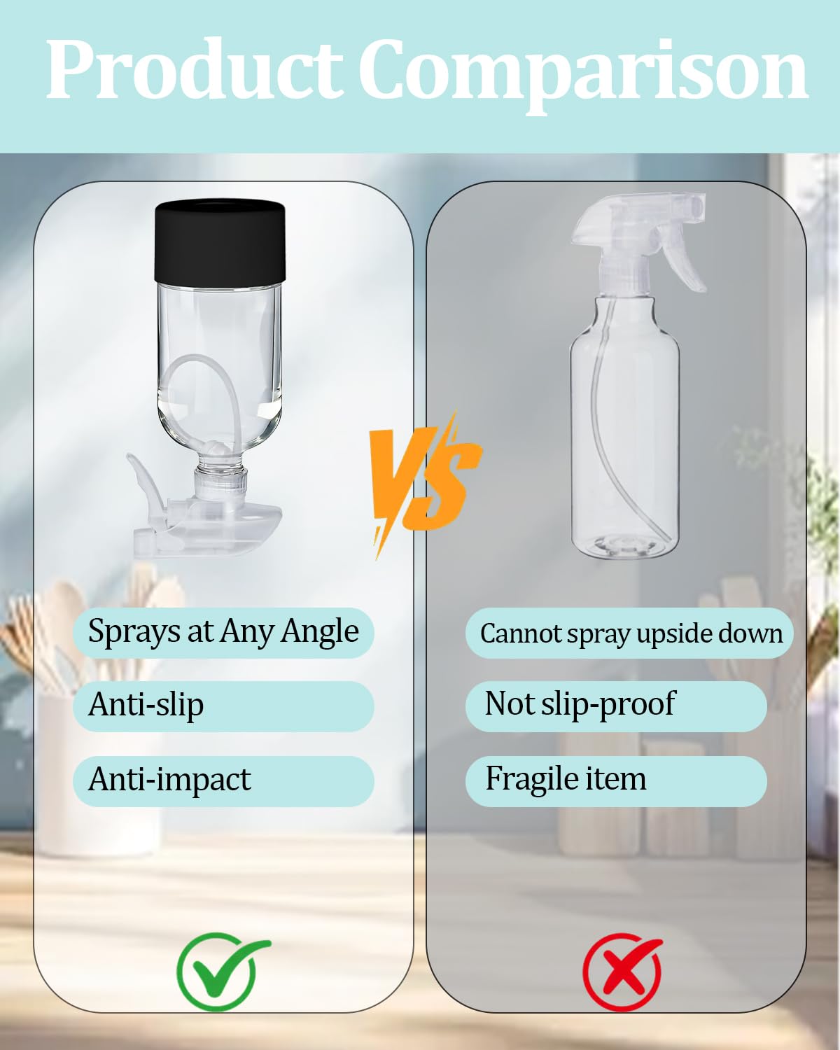 TERESRY borosilicate glass construction resists chemicals and odors