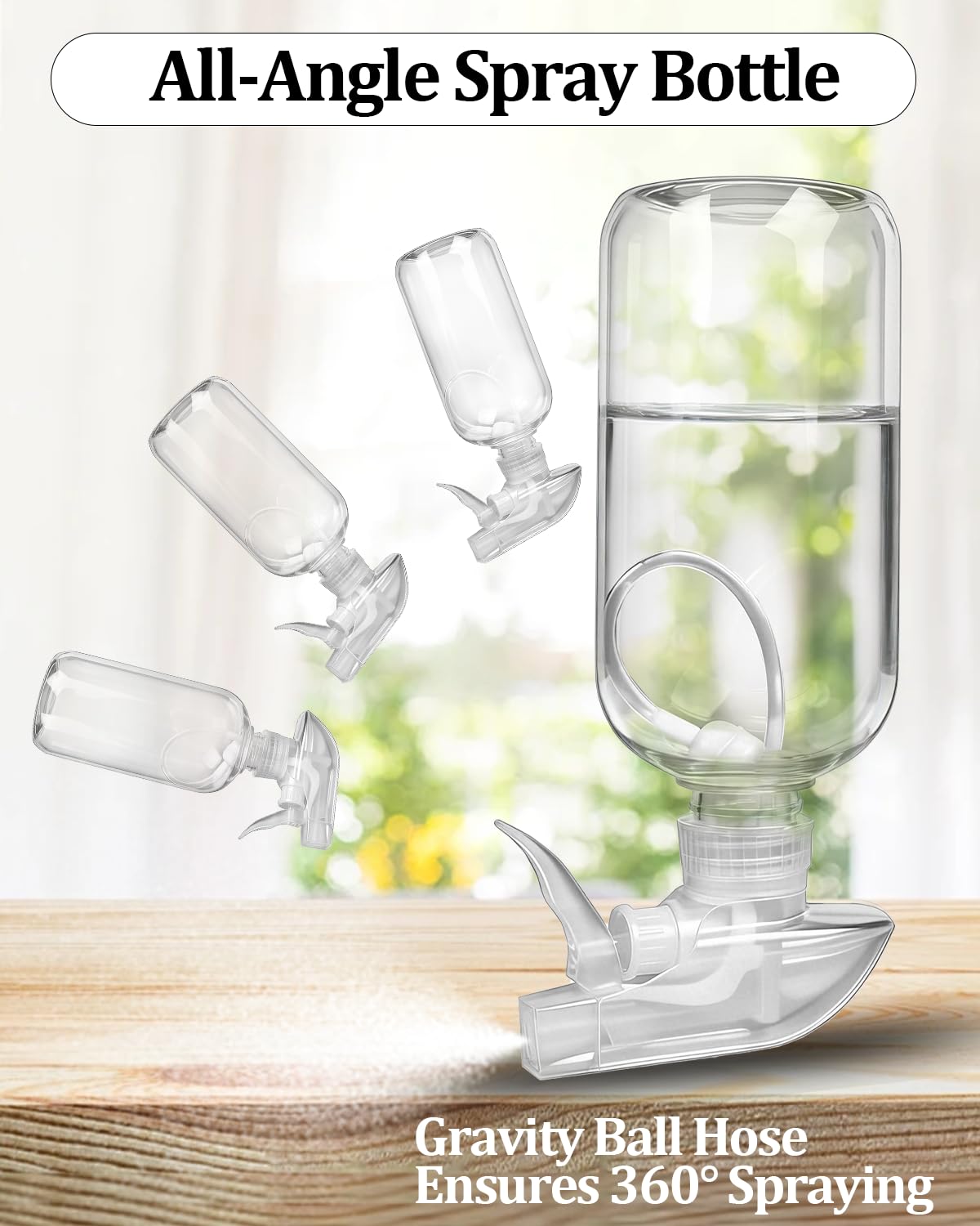 TERESRY BPA-free bottle resists chemicals and odors for safe storage.