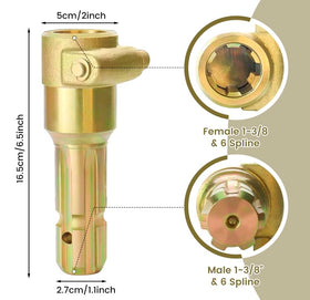 TERGTIRY PTO extender installation with grease application for durability.