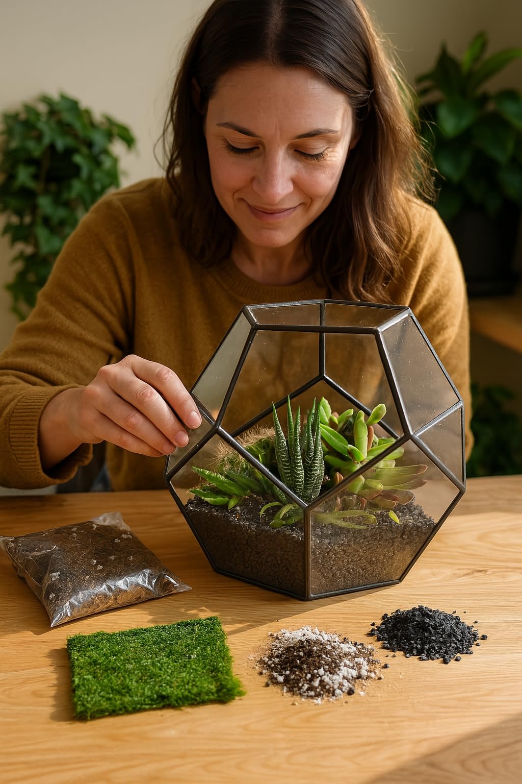 TerraGreen Creations activated charcoal disc helps odor control in terrariums.