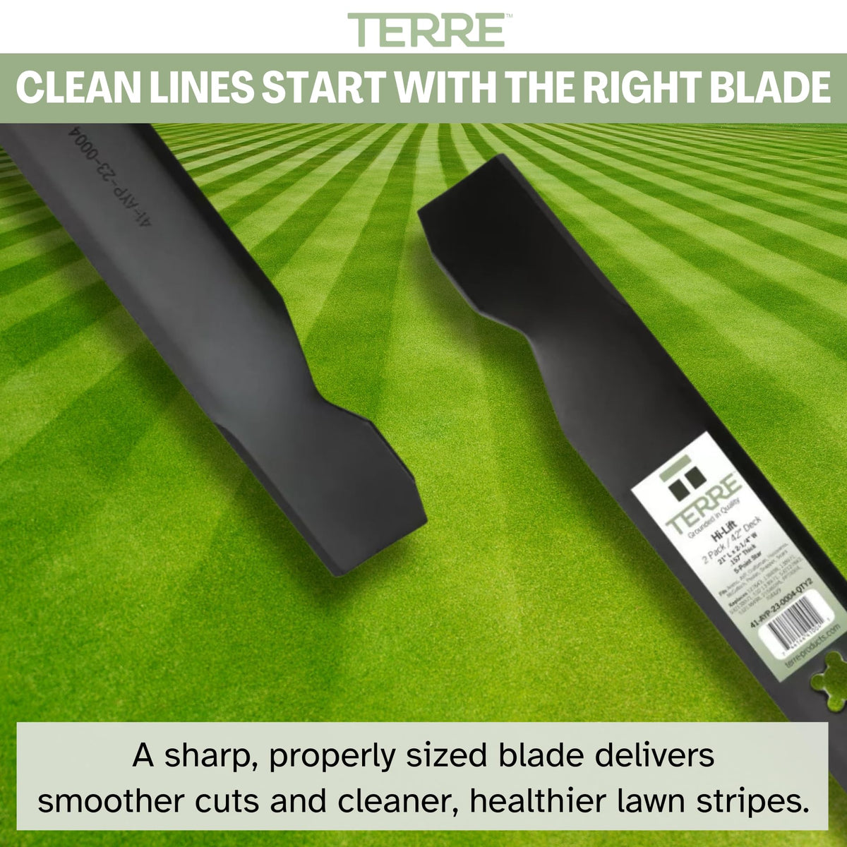 Blade cutting action demonstrating lift and clipping performance