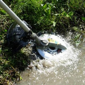 Terre Idech ASK-MW23 edger attachment for clean edge lines along sidewalks and lawns