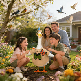 Terreva lifelike bird figurine 1 complements goose display