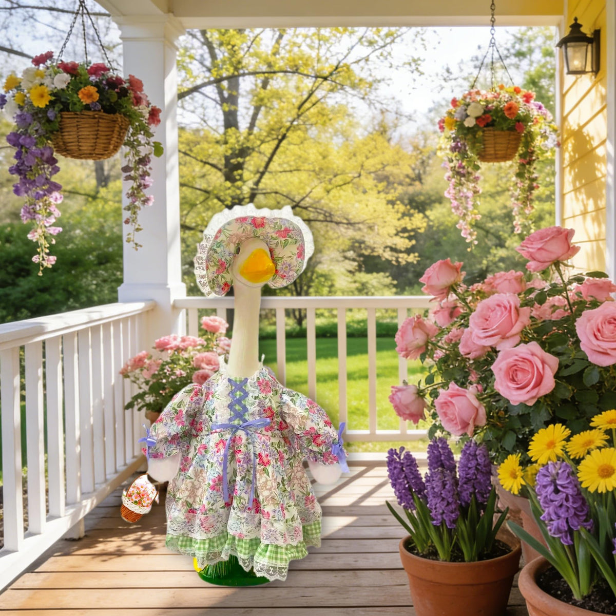 Terreva mini floral basket adds playful detail to seasonal scenes.