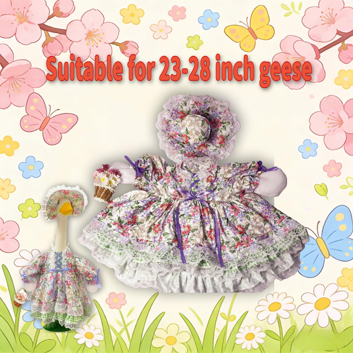 Terreva goose outfit lasts through sun, wind, and light rain outdoors.