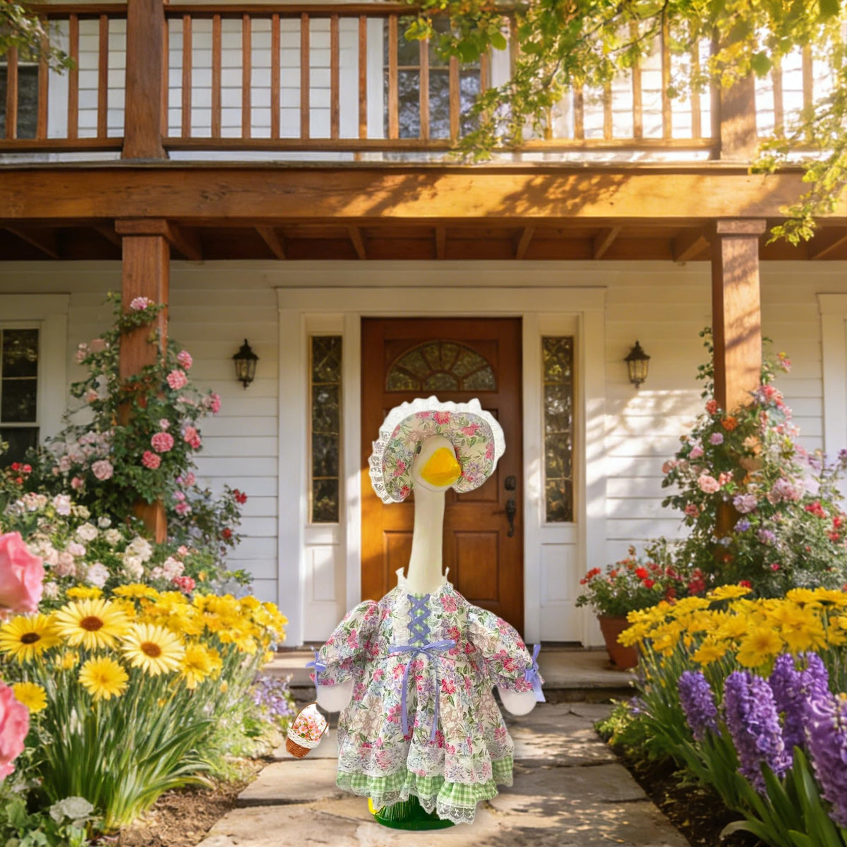 Terreva spring outfit perfect for porch photos and gatherings.