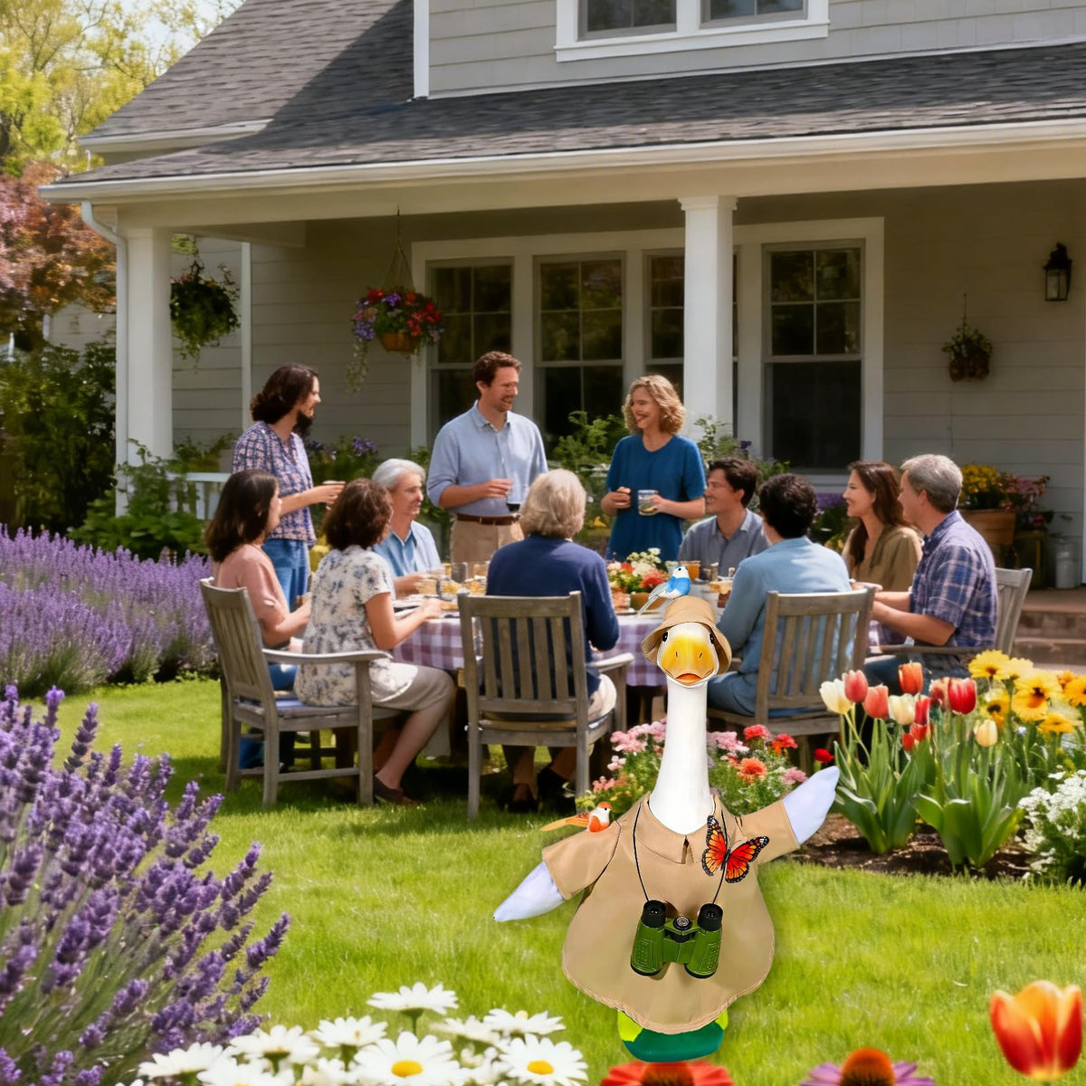 Terreva whimsical garden display for springtime decor